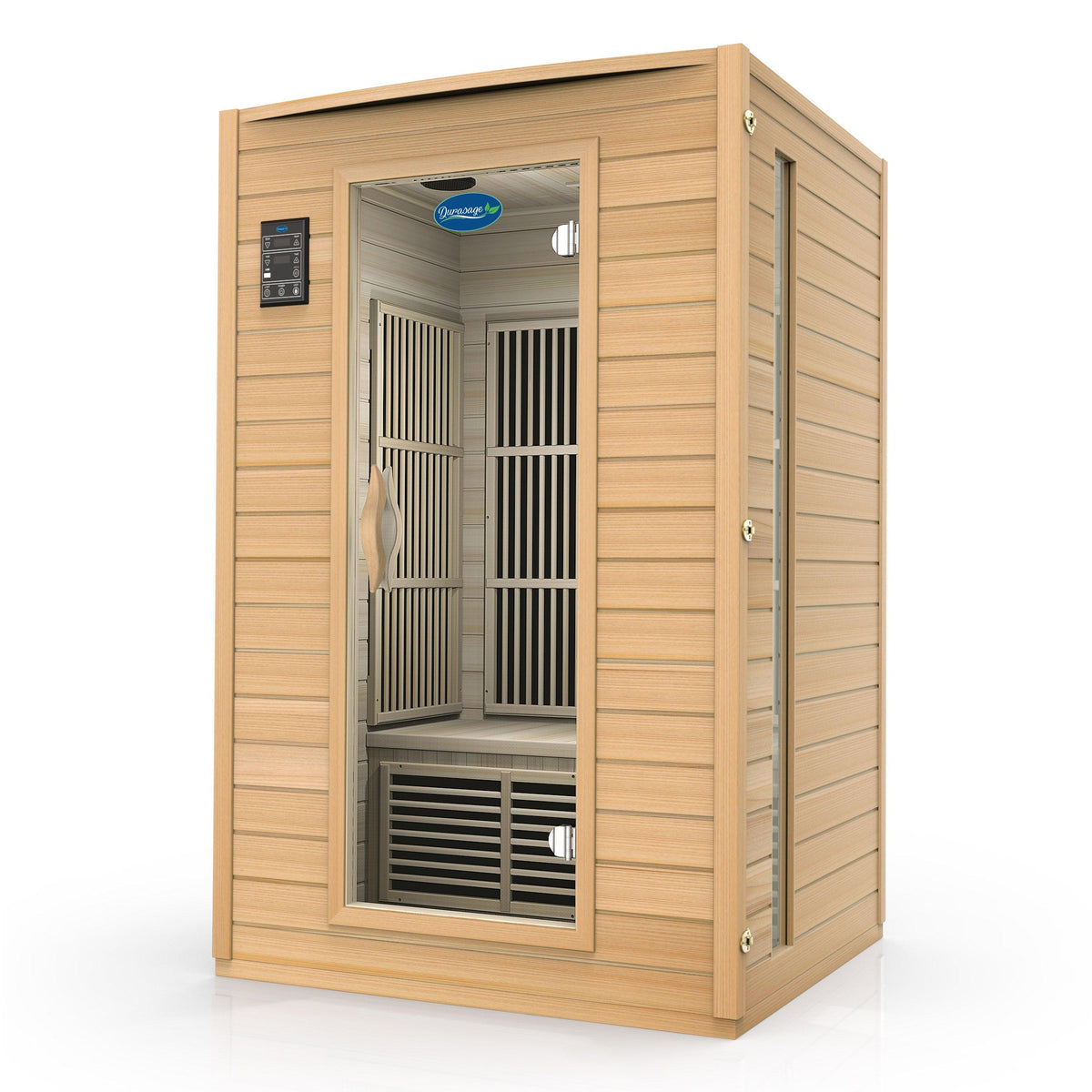 2-Person Canadian Hemlock Far Infrared Sauna DWS-BS-6202