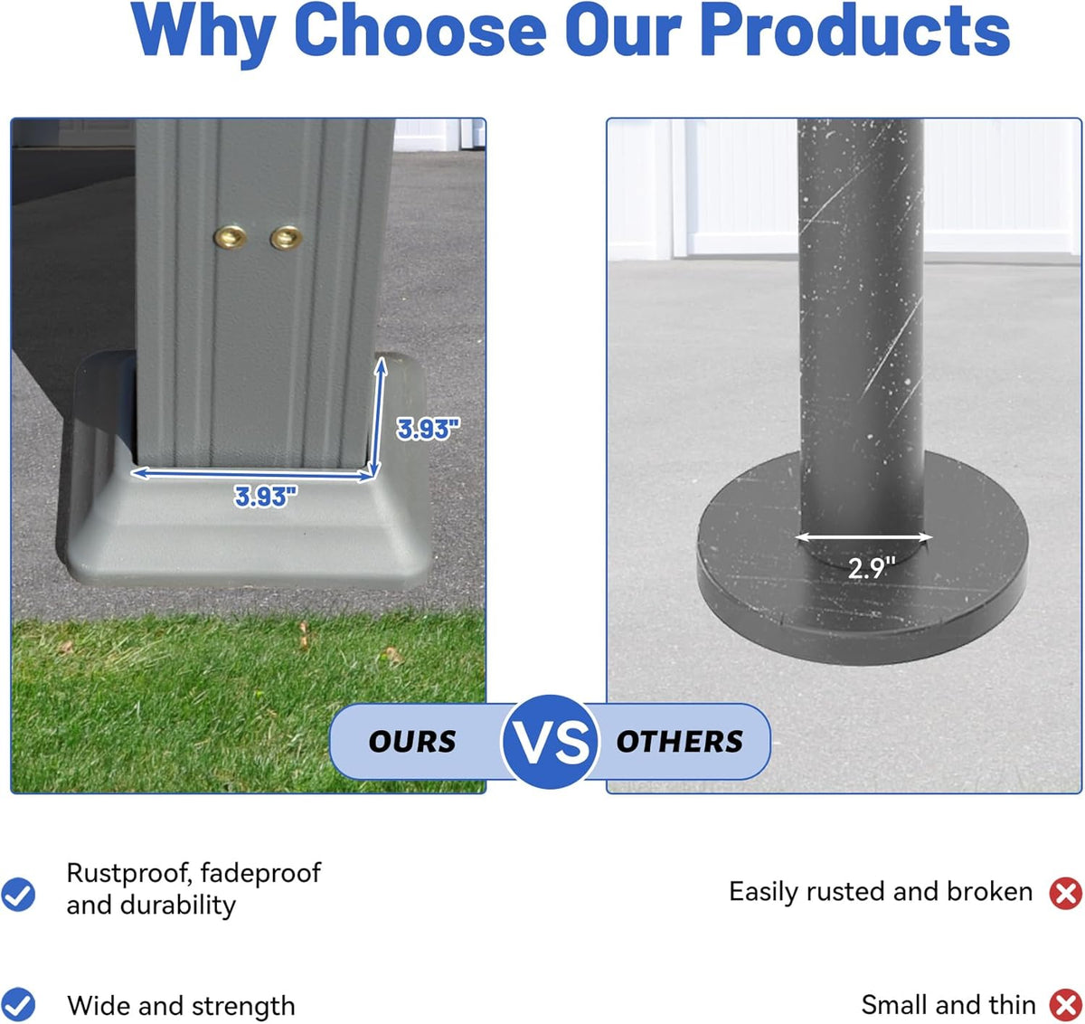9x10FT Hardtop BBQ Gazebo with Side Platforms