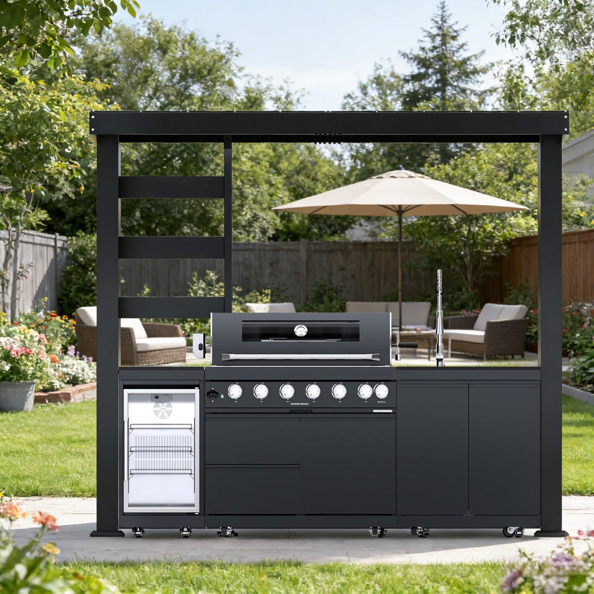6-Burner 304 Stainless Steel Outdoor Kitchen Grill