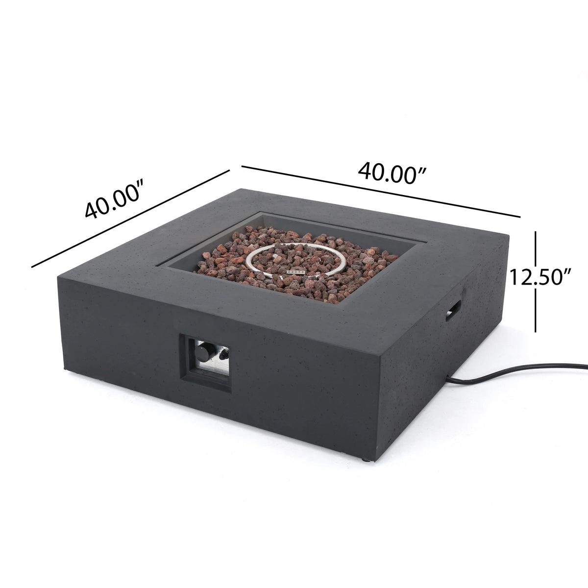 50000 BTU Propane Fire Pit with Tank Holder