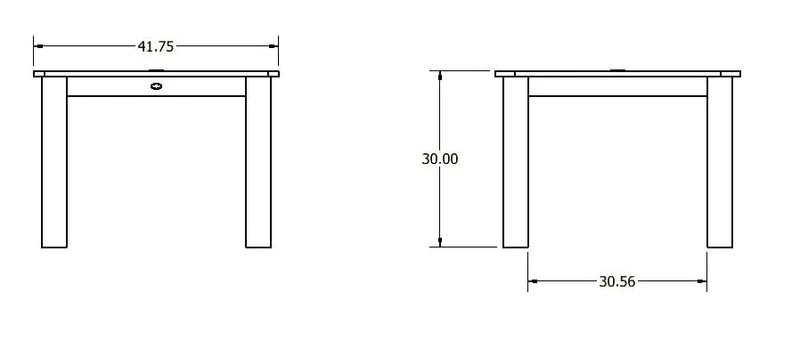 Sequoia Outdoor Homestead Square 42in x 42in Dining Table