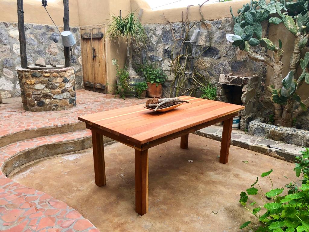 Best Redwood Farmhouse Redwood Outdoor Dining Table