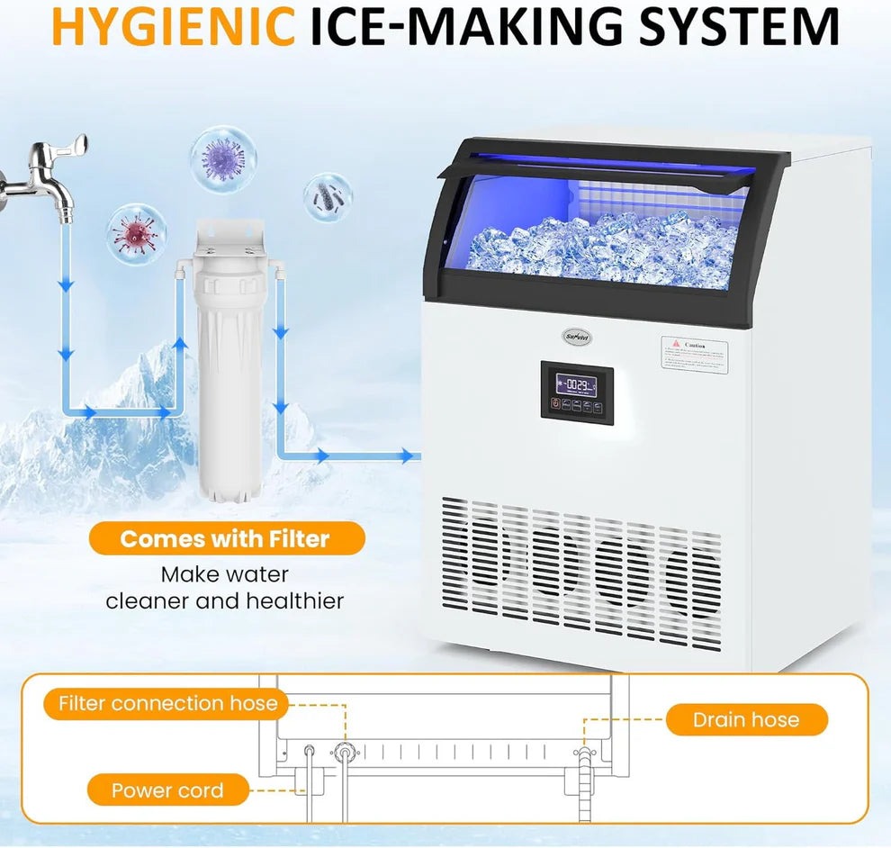 Heynemo Commercial Ice Maker Machine
