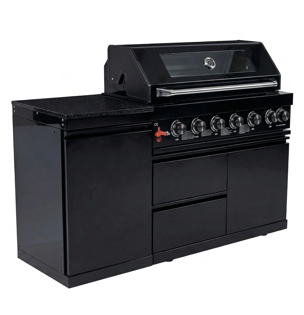 63-Inch 6-Burner SS304 Outdoor Kitchen Grill