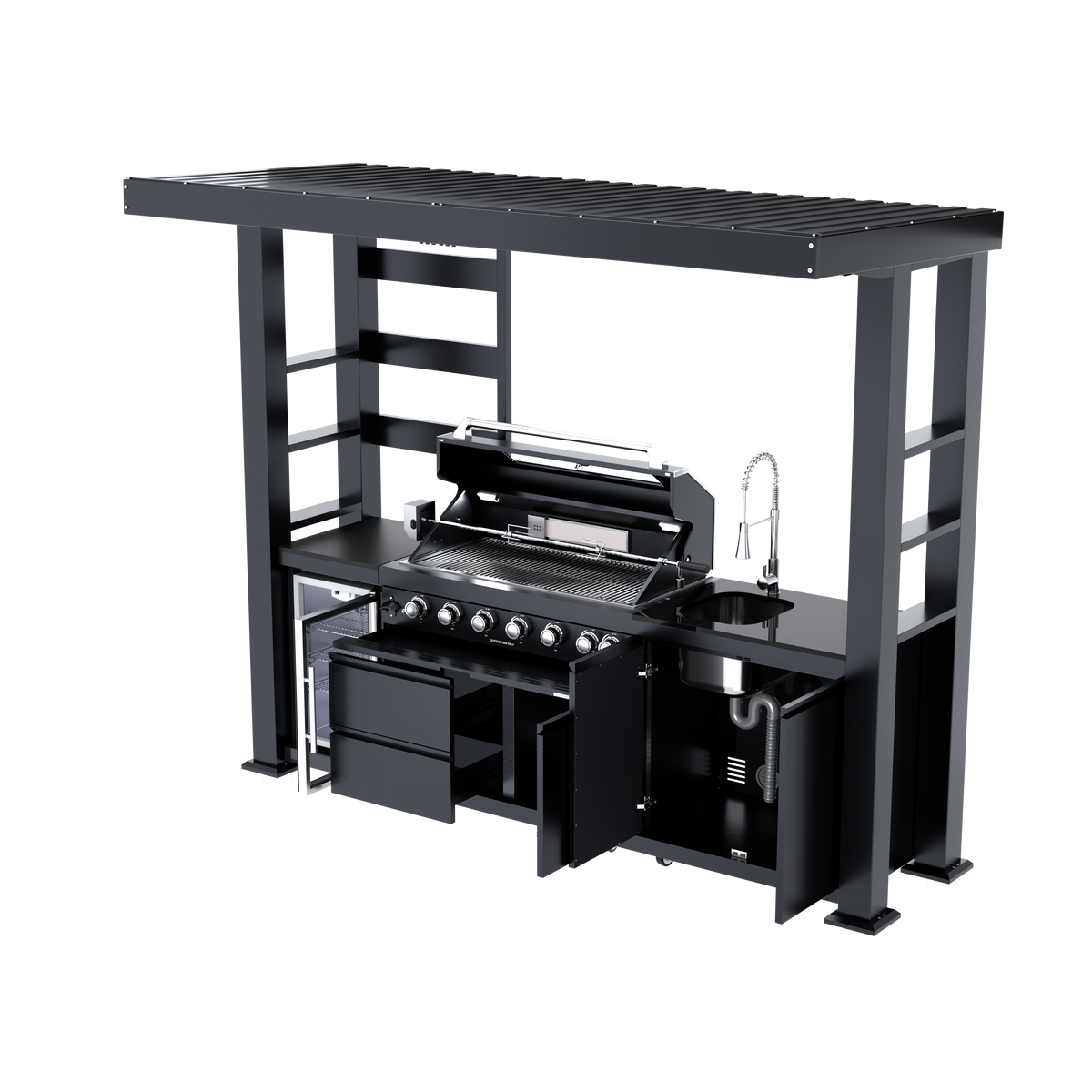 6-Burner 304 Stainless Steel Outdoor Kitchen Grill