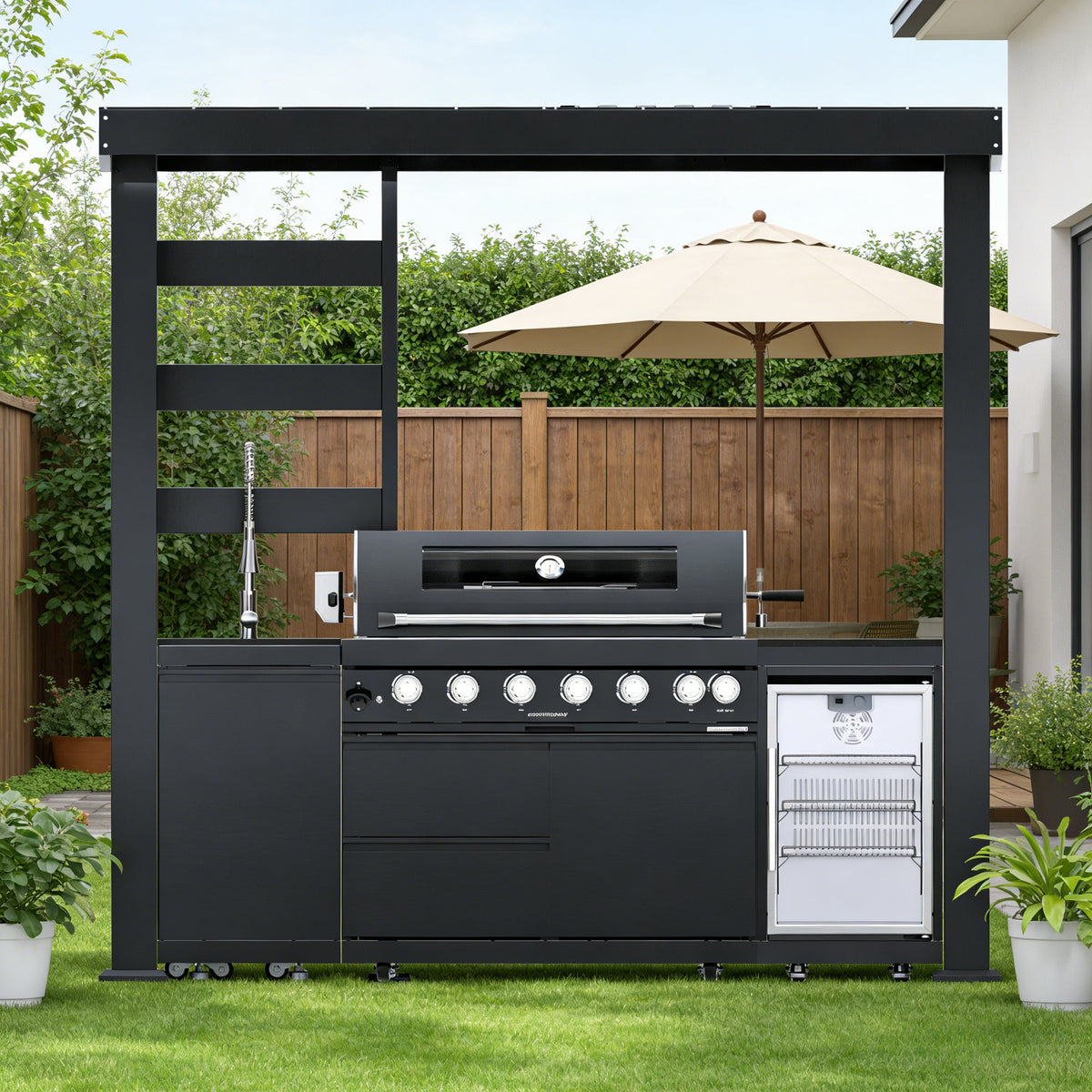 94-Inch Deluxe 304 Stainless Steel Outdoor Kitchen Gas Grill