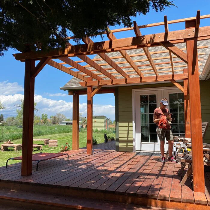 Best Redwood Outdoor Super Deck Redwood Pergola