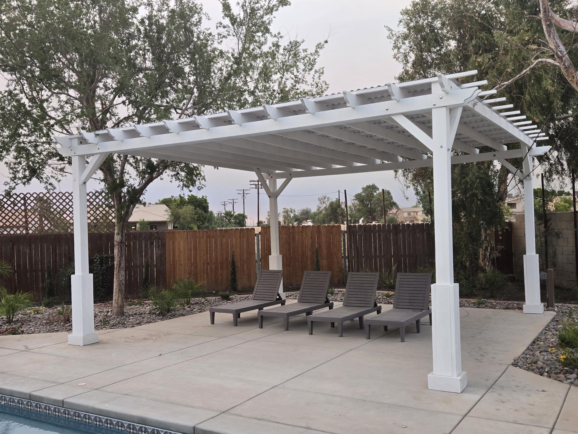 Best Redwood Outdoor Santorini Redwood Pergola