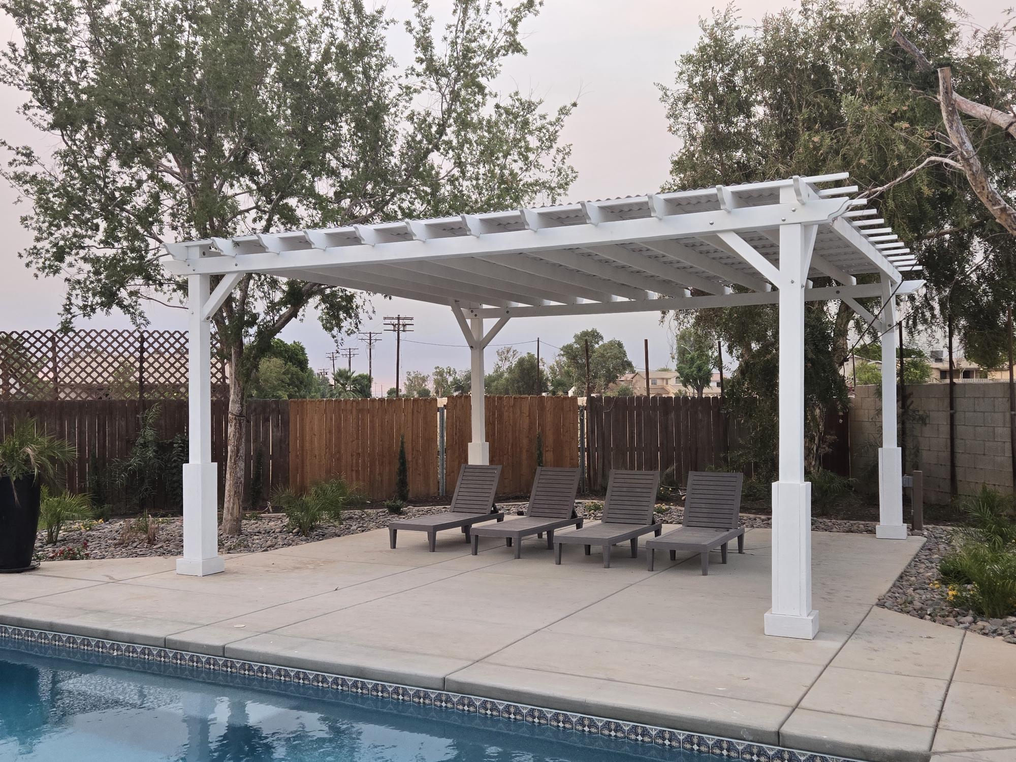 Best Redwood Outdoor Santorini Redwood Pergola