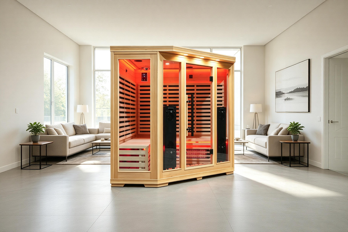 Blisspod Vienna RED 4-5 Person Full Spectrum Infrared Sauna