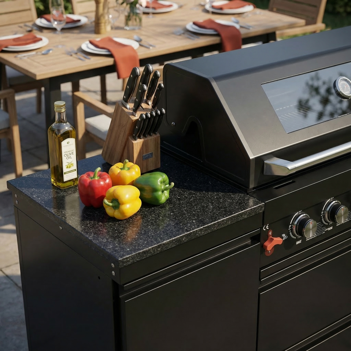 63-Inch 6-Burner SS304 Outdoor Kitchen Grill