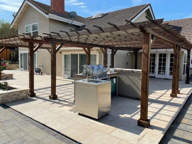 Best Redwood Outdoor Super Deck Redwood Pergola