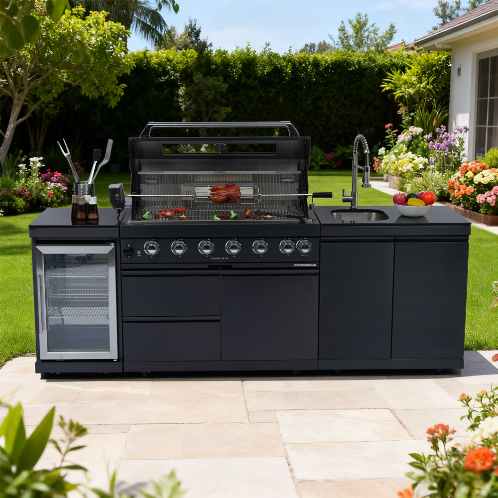 43-Inch 6-Burner 304 Stainless Steel Outdoor Kitchen Grill
