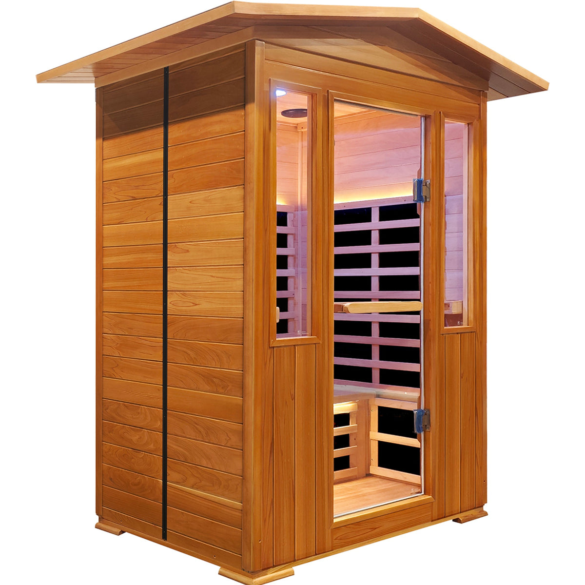 Outdoor Double Sauna with Douglas Fir and Red Cedar