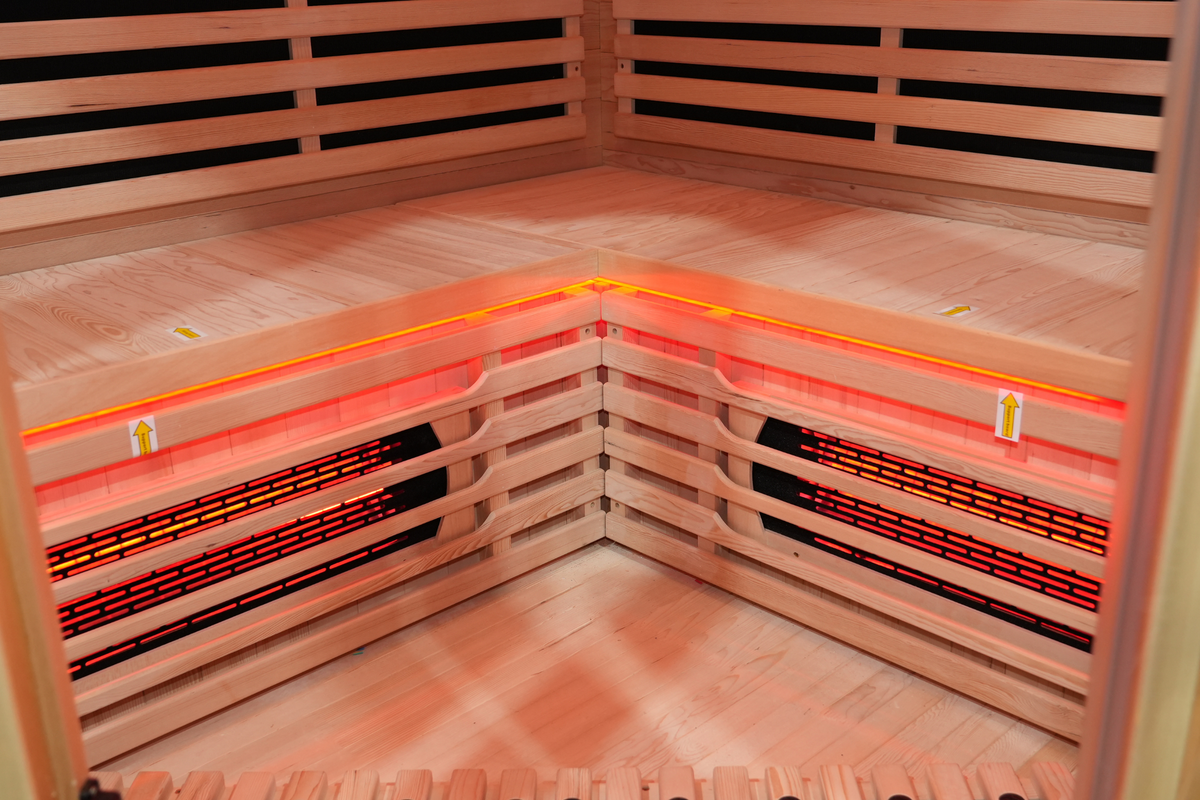 Blisspod Vienna RED 4-5 Person Full Spectrum Infrared Sauna