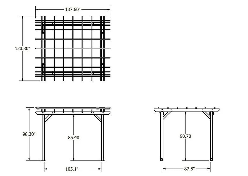 Sequoia Outdoor St. Clair 10x12 Pergola