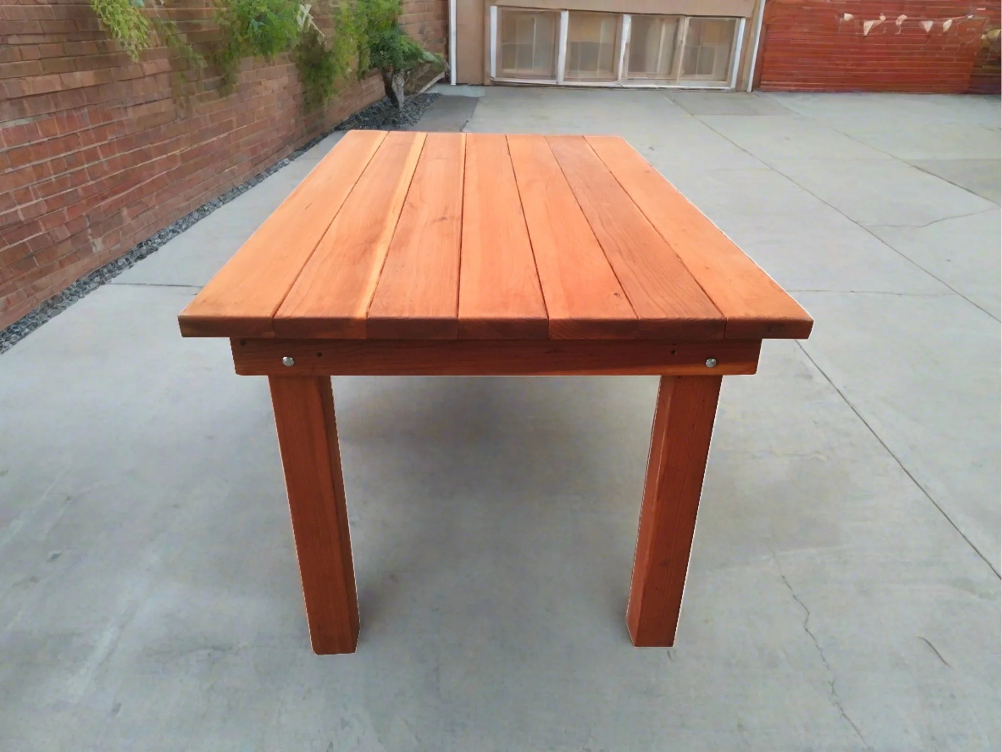 Best Redwood Farmhouse Redwood Outdoor Dining Table