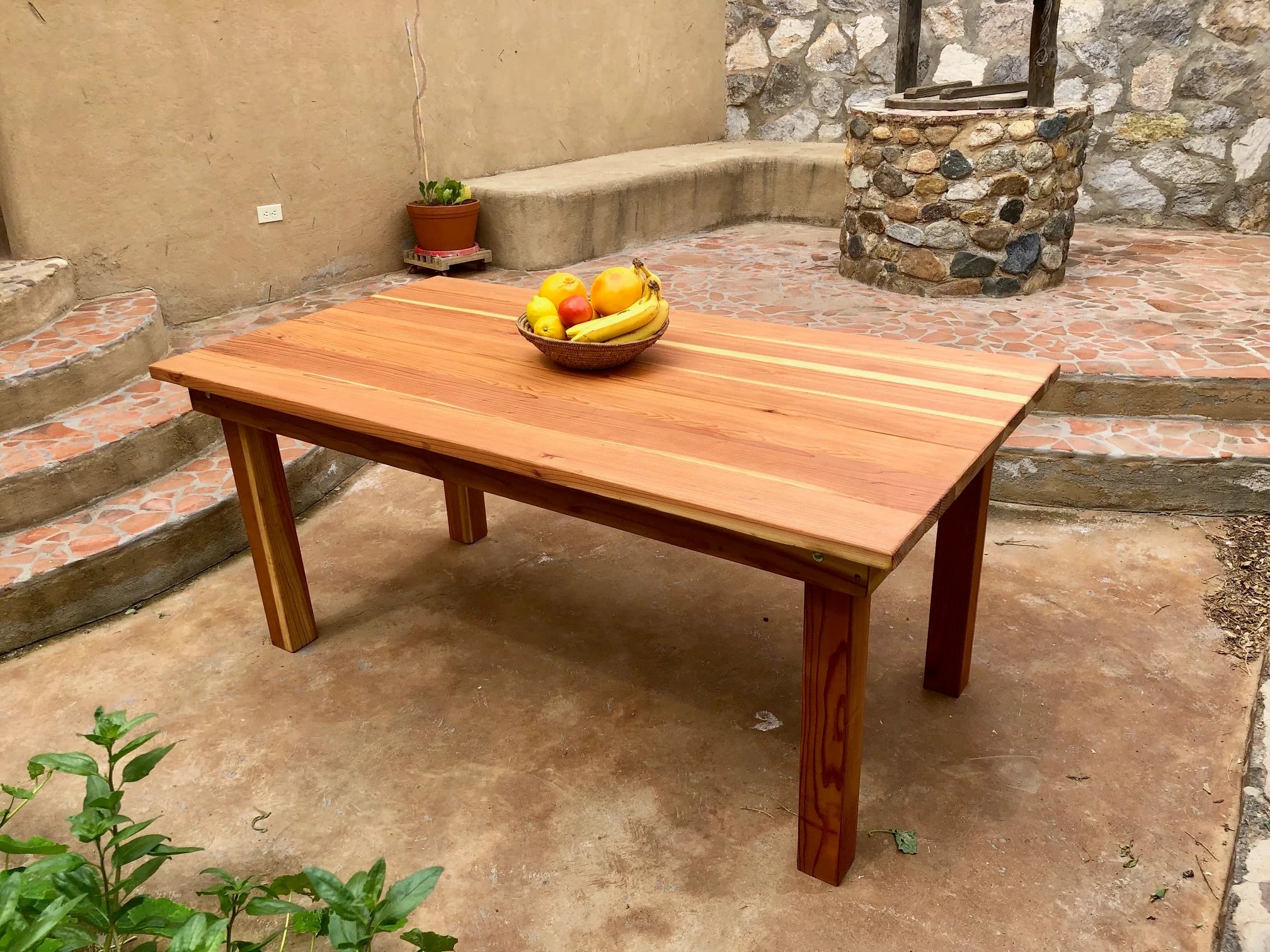Best Redwood Farmhouse Redwood Outdoor Dining Table