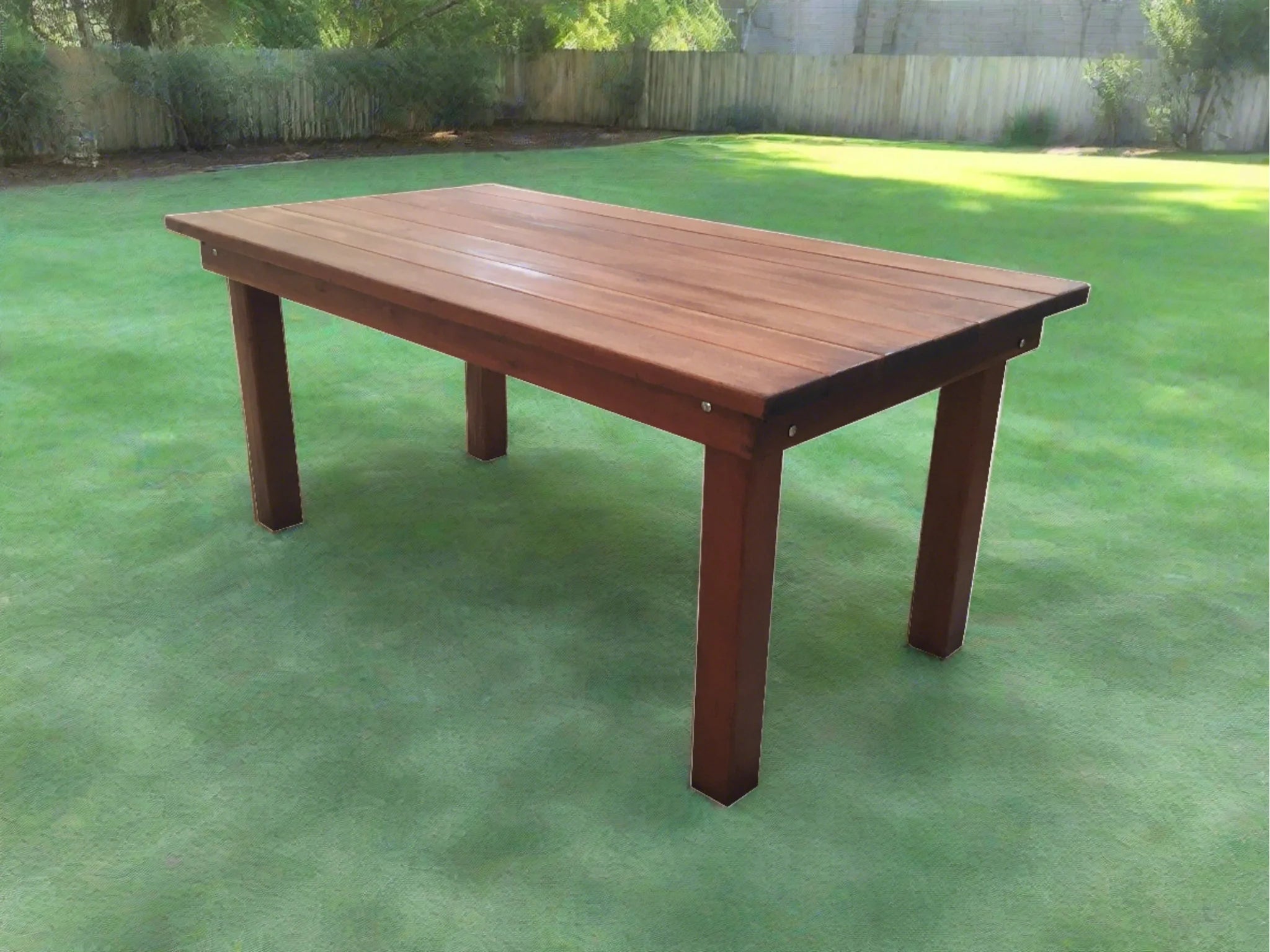 Best Redwood Farmhouse Redwood Outdoor Dining Table