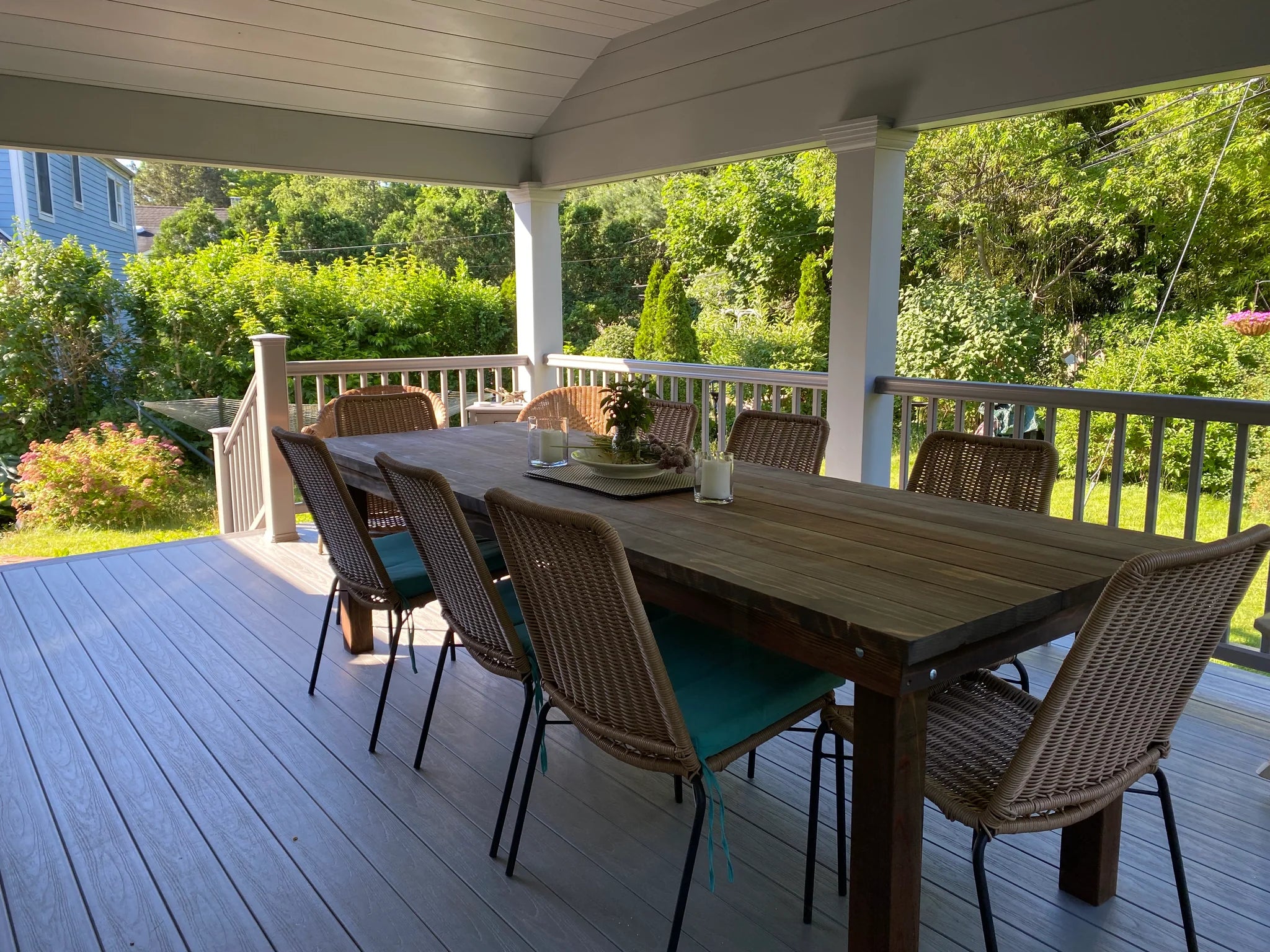 Best Redwood Farmhouse Redwood Outdoor Dining Table