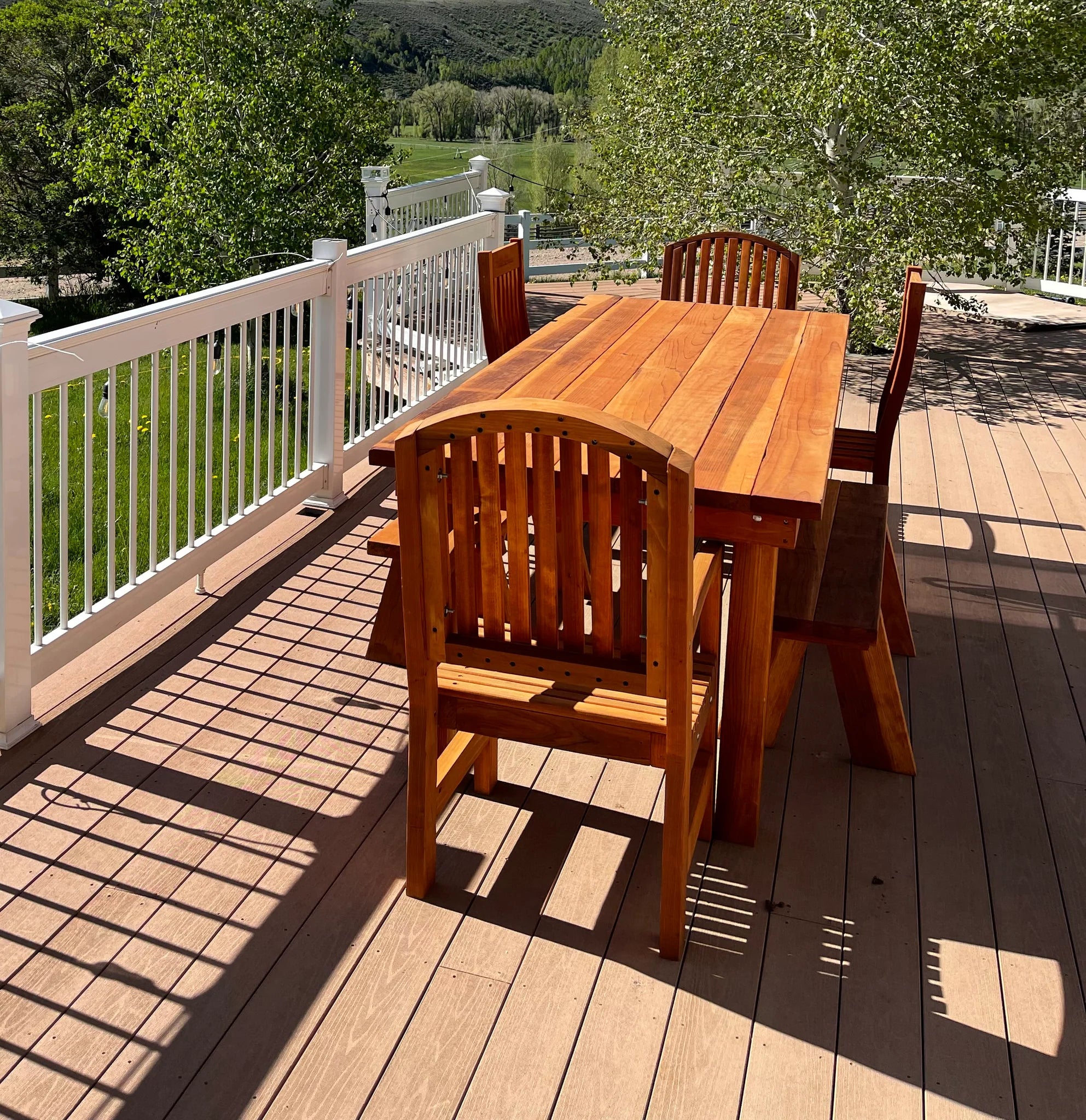 Best Redwood Farmhouse Redwood Outdoor Dining Table