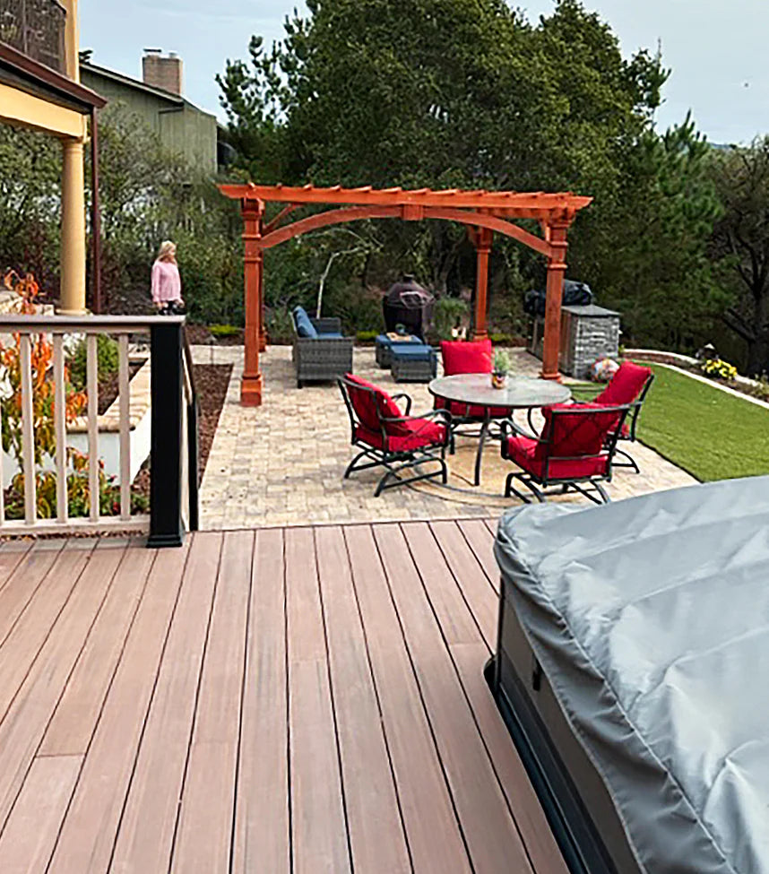 Best Redwood Outdoor Pacific Redwood Double Beam Premium Pergola