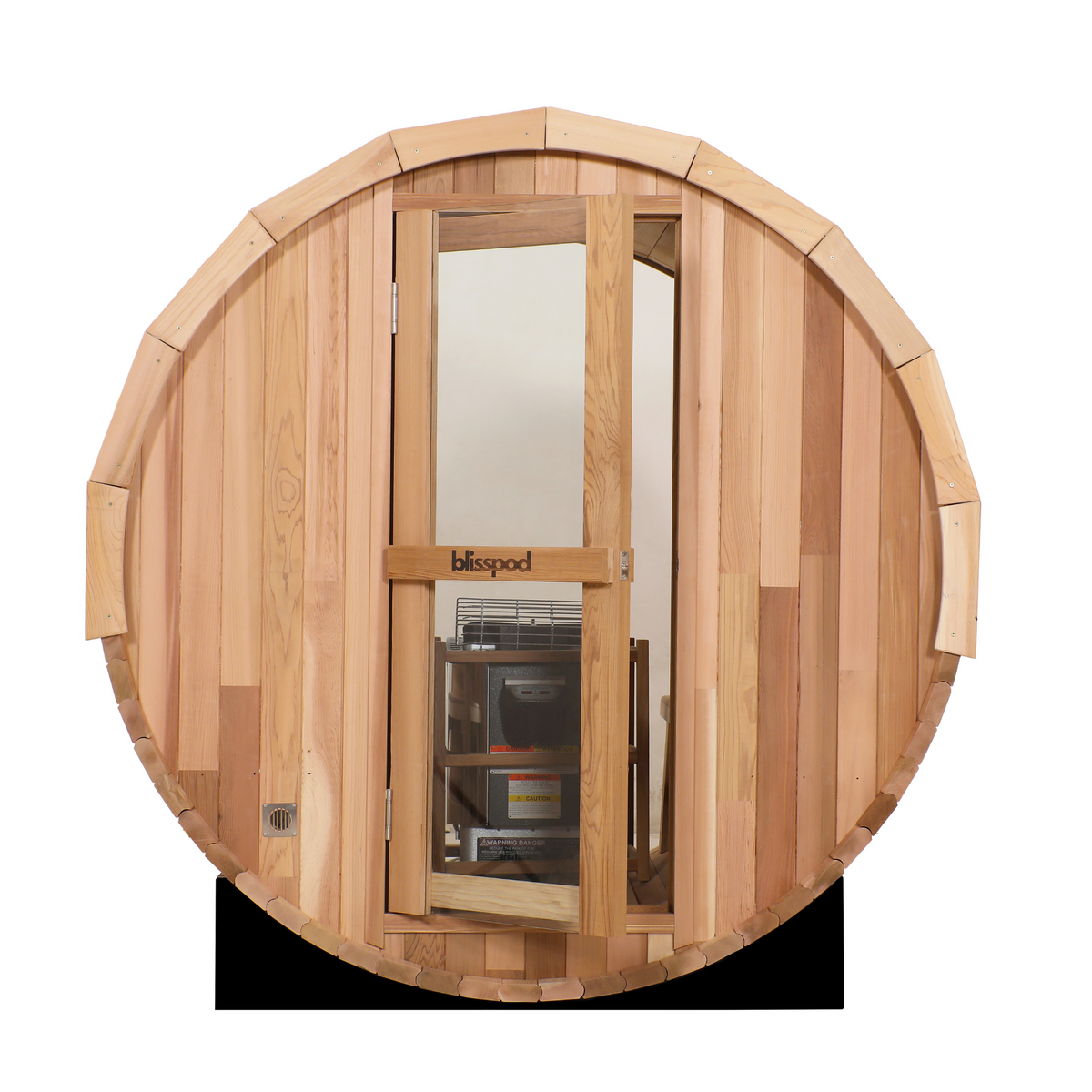 Blisspod Prague 4-6 Person Canadian Red Cedar Barrel Sauna