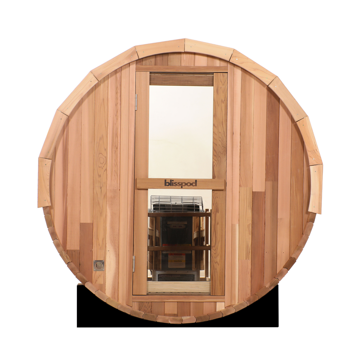 Blisspod Prague 4-6 Person Canadian Red Cedar Barrel Sauna