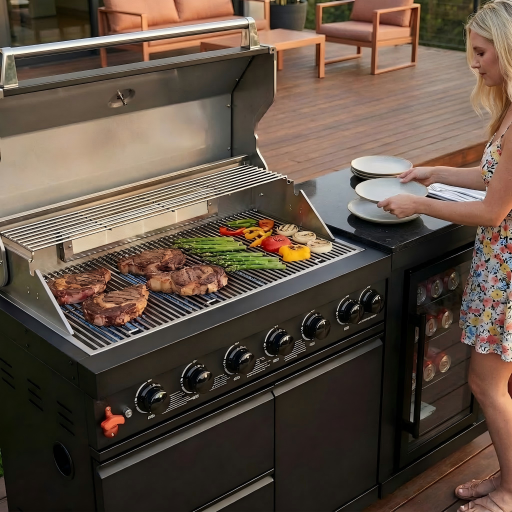 6-Burner 304 Stainless Steel Propane Outdoor Kitchen Grill