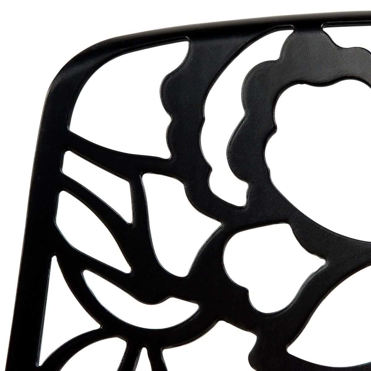 LeisureMod Devon Modern 7-Piece Aluminum Outdoor Dining Set