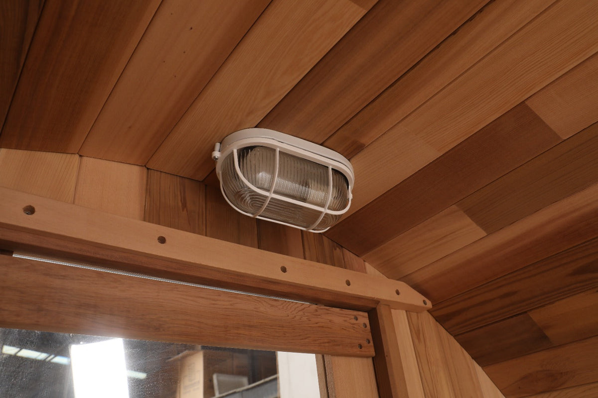 Blisspod Prague 4-6 Person Canadian Red Cedar Barrel Sauna
