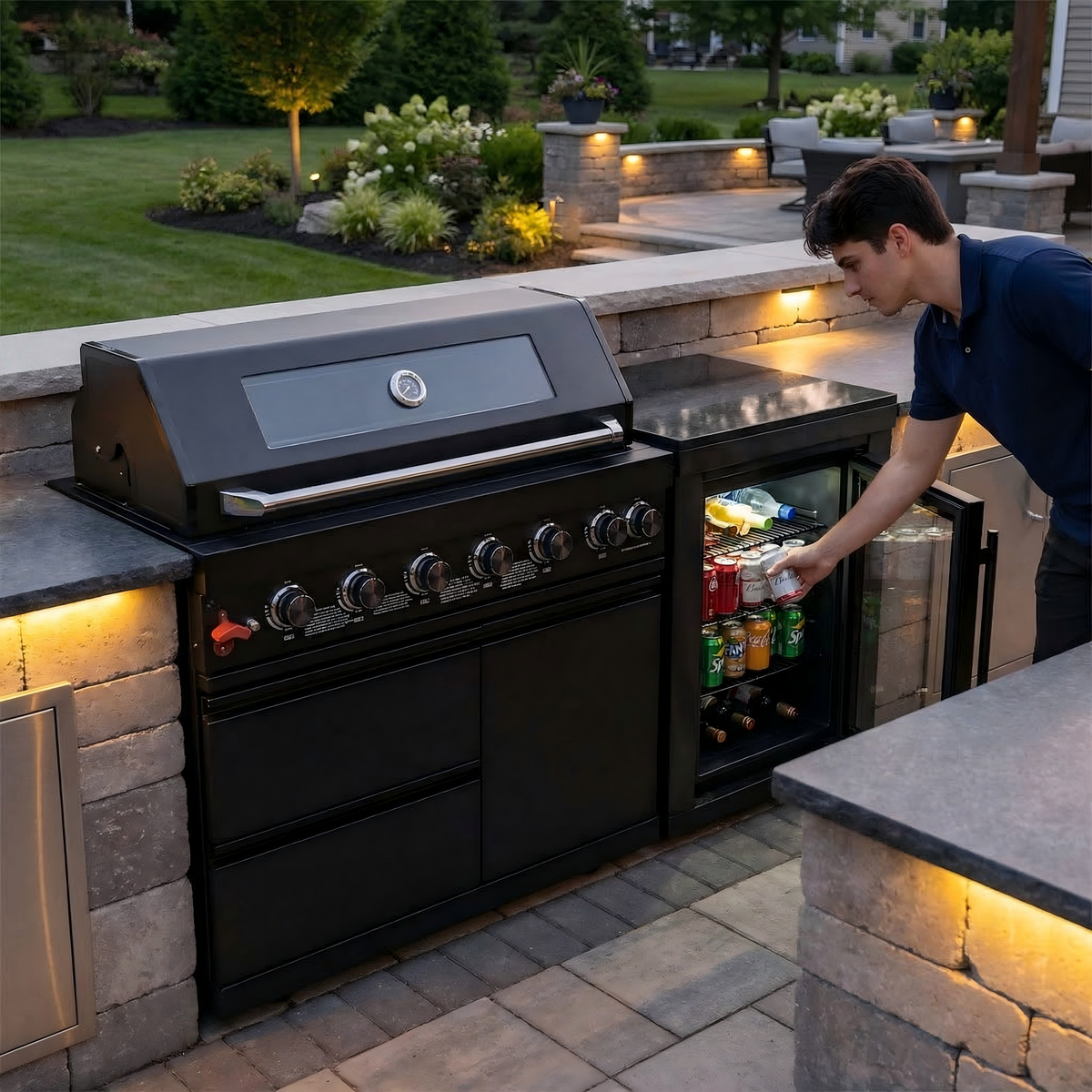 6-Burner 304 Stainless Steel Propane Outdoor Kitchen Grill