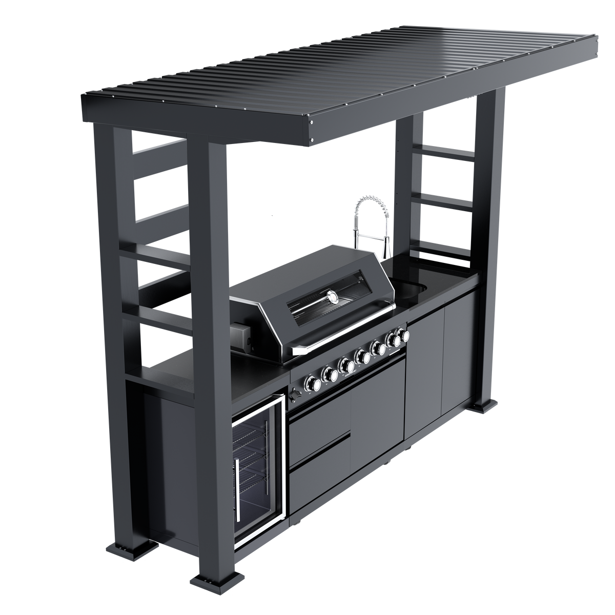 6-Burner 304 Stainless Steel Outdoor Kitchen Grill