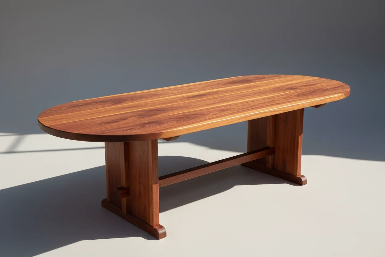 Best Redwood Signature Oval Redwood Dining Table